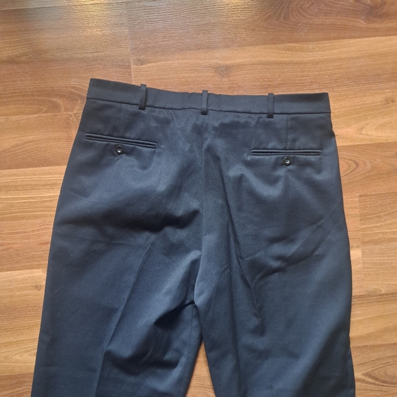 Black Formal Men's Dress Pants Classic Staple Business Work Career Wear - Picture 6 of 8